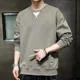 thumbnail image 3 of Ropa para hombre Sudaderas empalmadas para hombre Jersey bordado Camiseta sin capucha Top negro de una pieza Estilo coreano Ofrece calidez, 3 of 5