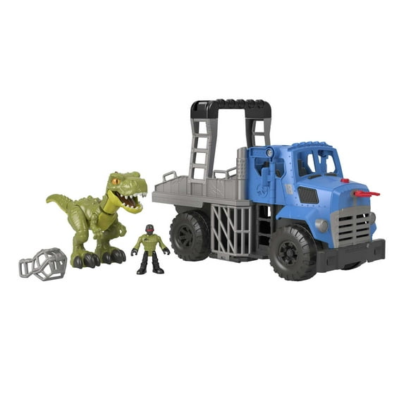 Imaginext Jurassic World Dominion Break Out Dino Hauler Vehicle & T. Rex Dinosaur 5-Piece Playset