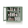 thumbnail image 4 of 100% Solid Wood 32" Bathroom Cabinet with Frosted Glass Doors and Adjustable Shelves, 4 of 5