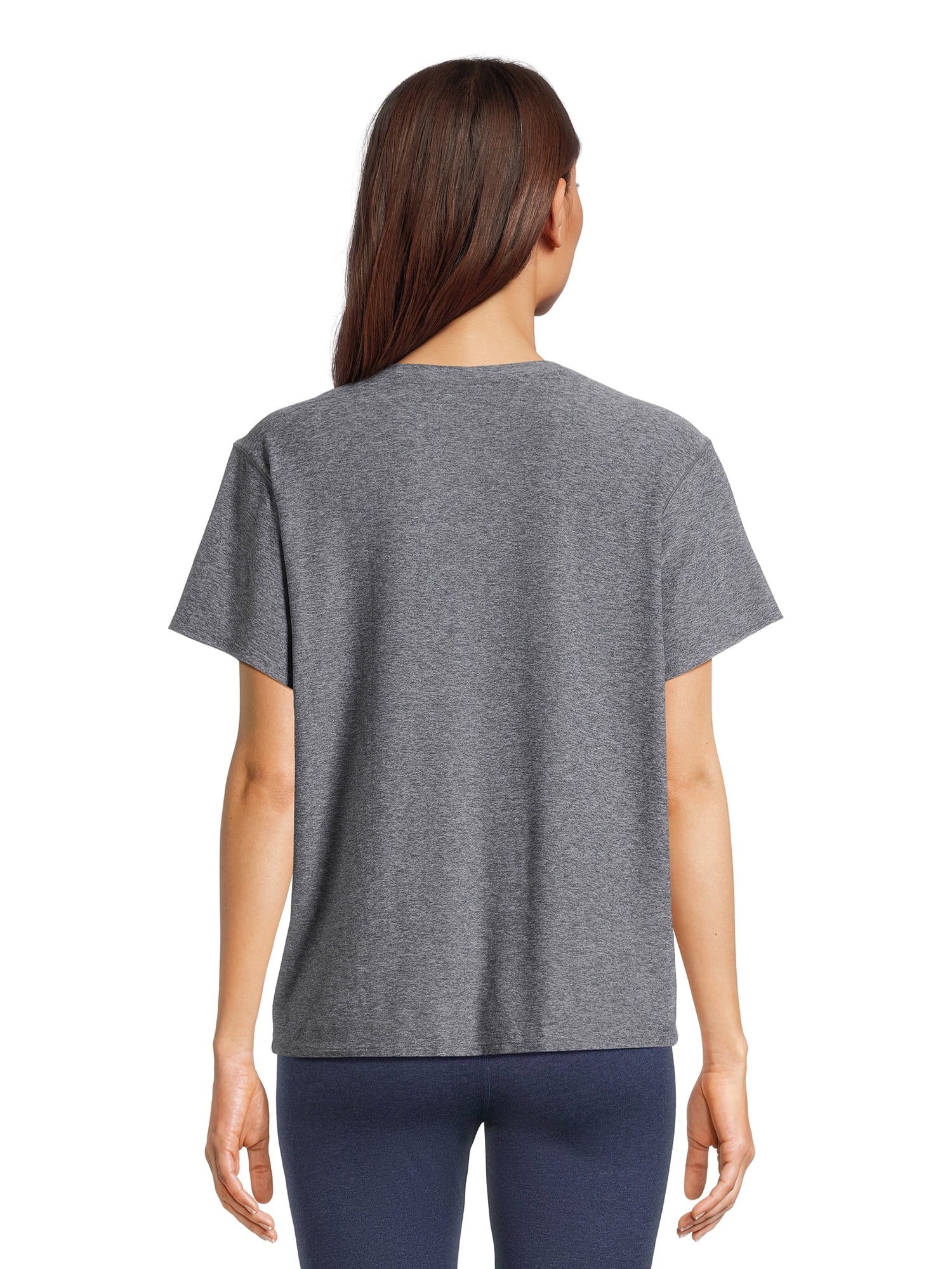 Athletic Works Women's and Women's Plus ButterCore Tee with Short Sleeves, Sizes XS-4X
