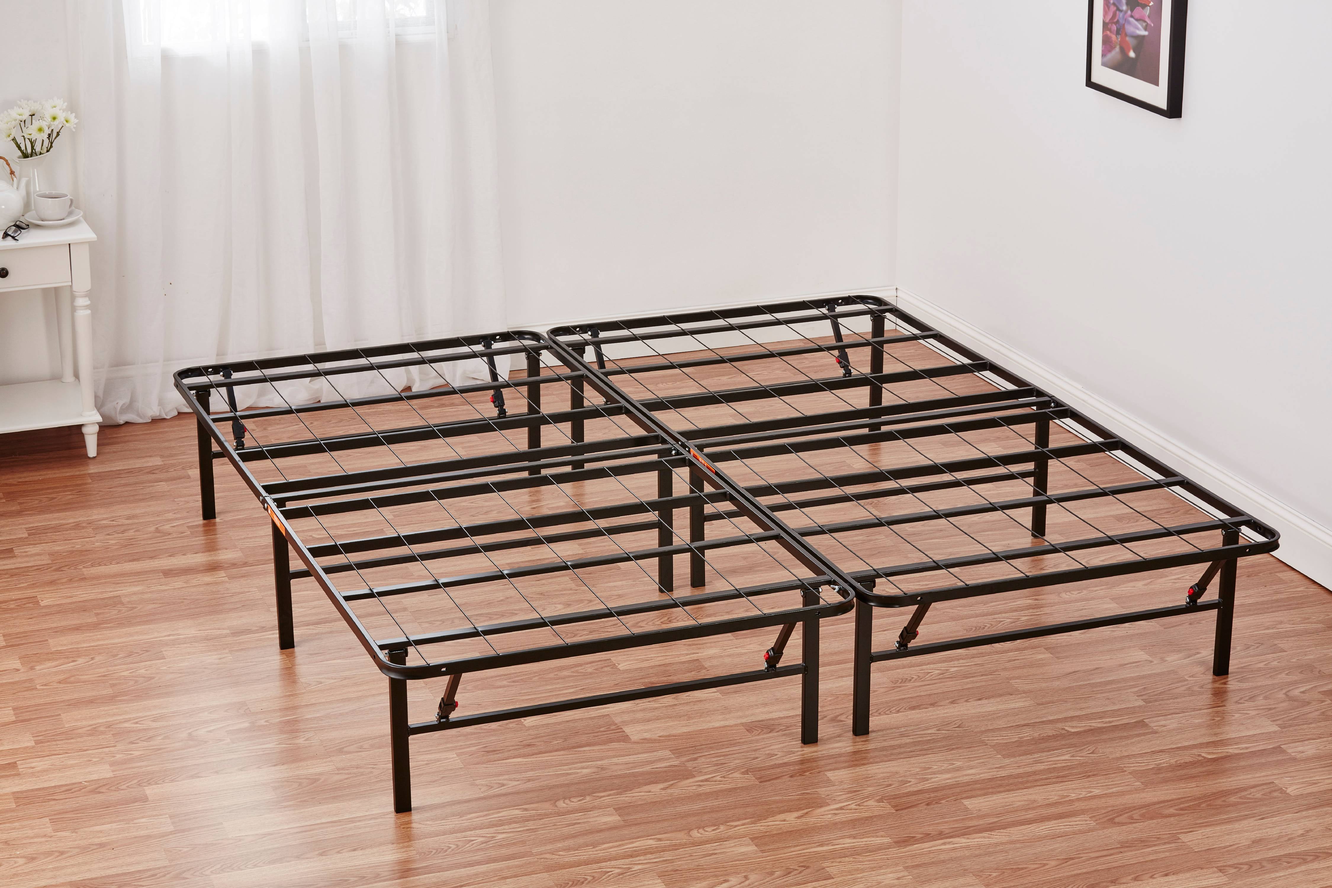 Mainstays 14" High Profile Foldable Steel Bed Frame Powder-coated Steel Full 