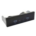 thumbnail image 4 of USB3.2 TYPE-C 10Gbps Optical Drive Panel 2X USB GEN2+2X TYPE-C 3.5-Inch 5.25-Inch HUB 19PIN to C-Port Front Back Plug, 4 of 10