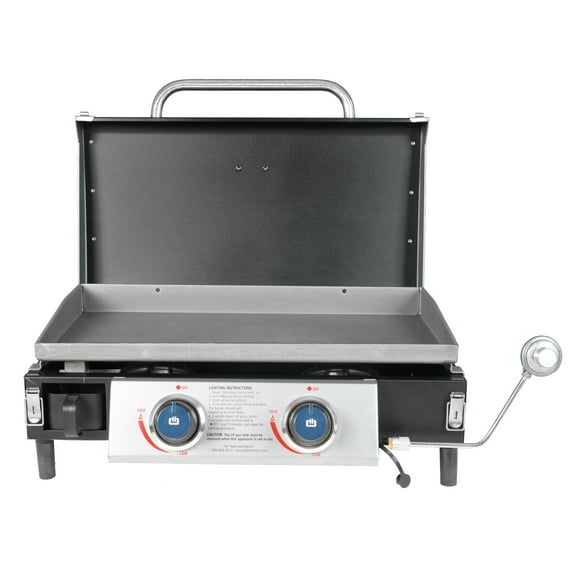 Open Box Razor Griddle GGT2131M 25 Inch Portable 2 Burner Gas Grill, Steel