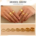 thumbnail image 5 of 14K Gold Plated Band Ring for Women Men 2mm 3mm 4mm 5mm 6mm 8mm 10mm Wedding Bands Gold Stacking Stackable Plain Statement Thumb Finger Ring Comfort Fit Size 5-11, 5 of 18