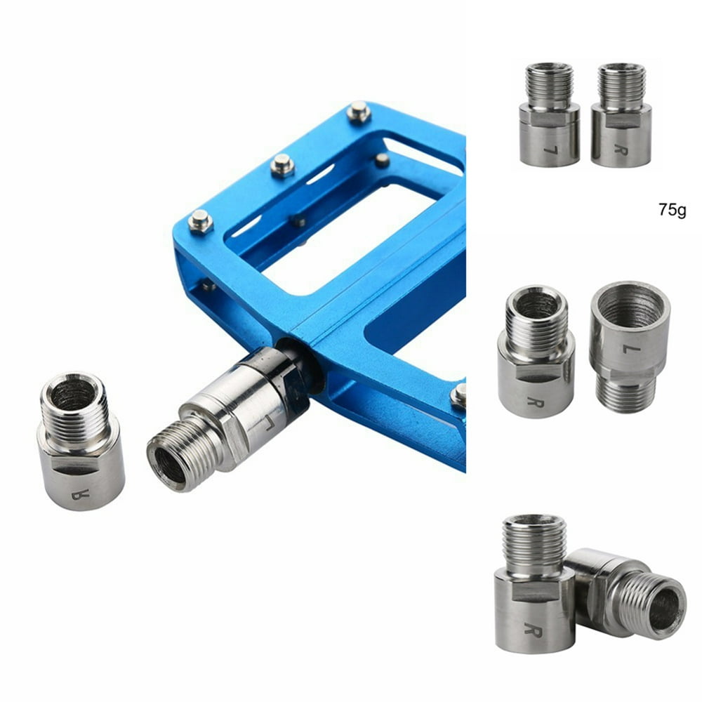 Shulemin Pedal Spacers,One Pair Durable Steel/Titanium MTB Road Bike