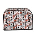 thumbnail image 2 of Lsque Modern Life Print 2 Slice Toaster Cover , Kitchen Appliance Dustproof Protector , Toaster Protector Dustproof Kitchen Appliance Cover, 2 of 7