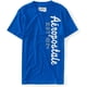 thumbnail image 1 of Aeropostale Hombres Est 1987 Vertical Embellecido Camiseta, Azul, Pequeño Aeropostale Camiseta adornada, 1 of 2