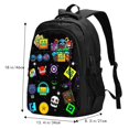 thumbnail image 5 of Geometry Dash Cube Large Travel Laptop Backpack With Usb Charging Port Business Computer Bag For Men Women College Backpacks, 5 of 7