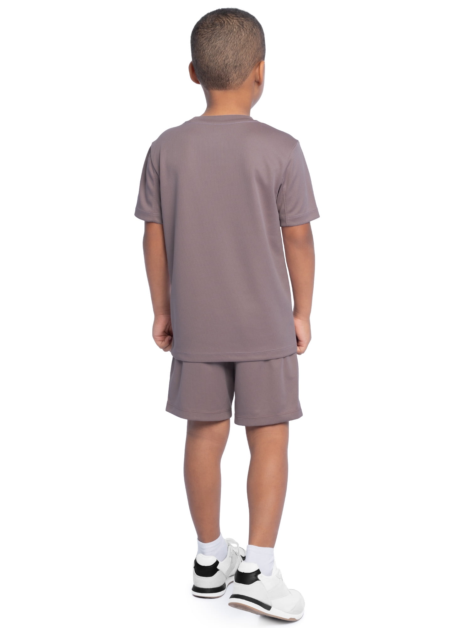 Athletic Works Boy's Active Short Sleeve T-Shirt and Short Set, Sizes 4/5-18