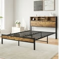 thumbnail image 5 of Triple Tree Modern Metal Full Platform Bed Dark Black, 5 of 7