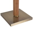 thumbnail image 4 of Tambo Torchiere Floor Lamp - Natural Ash Wood Finish Weathered Brass, 4 of 13