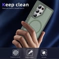 thumbnail image 2 of Dteck Magnetic Case for Samsung Galaxy S24 Ultra, Compatible with MagSafe, Military Grade Drop Protection Phone Case Four-Corner Shockproof Rugged Case for Samsung Galaxy S24 Ultra 5G,Green, 2 of 5