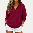thumbnail image 7 of Zip Up Hoodie Women 2026 Long Sleeve Fall Winter Oversized Sweatshirts Zipper Oversized Cute Jackets with Pockets, 7 of 7