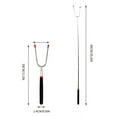 thumbnail image 3 of 2PCS Telescoping Barbecue Fork Marshmallow Hot Dogs Grill Tools,Stainless Steel Roasting Sticks,U Shape Design Reusable Grill Skewers,35 Inch Extendable Skewers for BBQ,Camping,Outdoor Grilling, 3 of 9