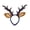 Large, variant on SmartBy Reindeer Antlers Headband for Women Adults Plush Deer Ears Headpiece Reindeer Horns Costume Accessories for Halloween Christmas Party Cosplay Supplies