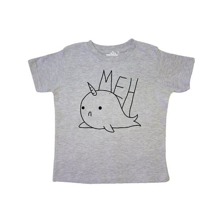 

Inktastic Meh Narwhal Gift Toddler Boy or Toddler Girl T-Shirt