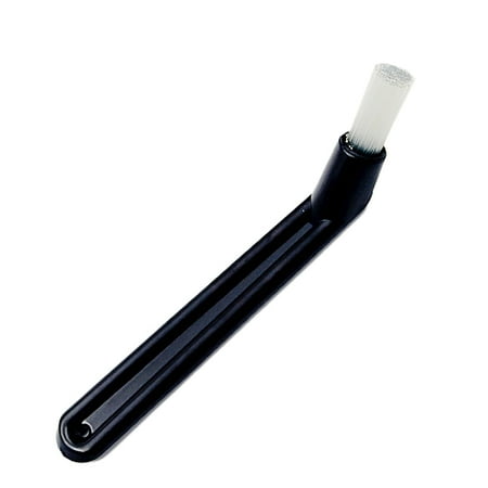 

NUOLUX Bend Head Nylon Coffee Machine Cleaning Brush Cleaner Tools for Semi-automatic Espresso Coffee Maker Machine Outlet Filter (Black)