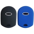 thumbnail image 4 of REPROTECTING Silicone Rubber Key Fob Cover Compatible with 2002-2017 Ford C-Max Edge Escape Expedition Explorer Five Hundred Flex Focus Freestyle Fusion Mustang Taurus Transit Connect Black/Blue, 4 of 4