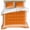 Orange, variant on 3 Piece Burnt Orange Geometric Duvet Cover Set Full Size, Microfiber Comforter/Quilt Cover with Corner Ties and 2 Pillowcases, Country Greece Key Art All Season Soft Bedding with Zipper Closure
