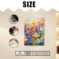 thumbnail image 2 of Framed Canvas Art Wall Decor Canvas Prints Pictures Wall Art,Petals And Leaves Swaying Gently Under The Soft Sunlight Artwork for Home Decor, Living Room, Office-12x16 Inches, 2 of 4