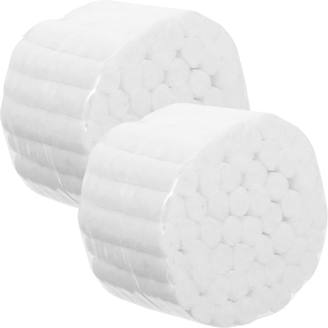 250 unidades de tapones nasales de algodón, rollos de algodón extra absorbentes para la coagulación de la sangre