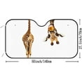 thumbnail image 3 of GZHJMY Car Windshield Sunshade Fun Cute Giraffe, Foldable Car Visor Front Window Sun Shade for SUV Car 55 x 27.5 inch Keep Vehicle Cool, 3 of 6