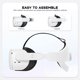thumbnail image 4 of (Negro) Correa para la cabeza para auriculares Oculus Quest 2 Reemplazo de diadema para Oculus Quest 2 Elite Correa Reduce la presión de la cabeza Cómodo tacto Oculus/Meta Quest 2 Accesorios, 4 of 5