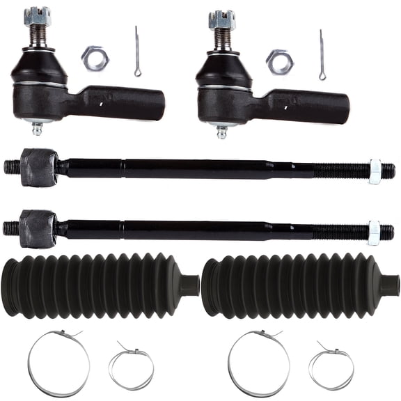 ECCPP 6pcs Inner Outer Tie Rod End Rack Boot fit for 1992-2001 For Lexus ES300 1995-2004 For Toyota Avalon 1992-2001 For Toyota Camry 1998-2003 For Toyota For Sienna 1999-2002 For Toyota Solara