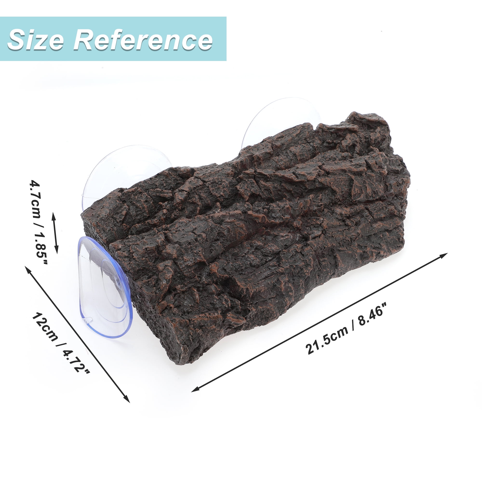 Unique Bargains Turtle Basking Platform Floating Turtle Docks with Suction Cups Resin Floating Turtle Platform Tortoise Climbing Platform for Decoration Brown