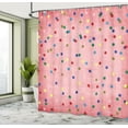 thumbnail image 5 of Ambesonne Retro Shower Curtain, Geometric Circles Image, 69"Wx84"L, Multicolor, 5 of 5