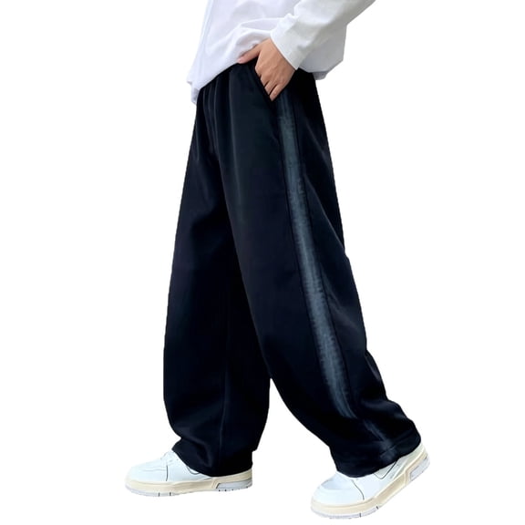 SJLDQY Boys Baggy Sweatpants Straight leg Athletic Pants for Boys Fall Loose Fit Sports Trousers with Pockets
