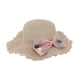 thumbnail image 1 of Sombrero Para Playa De Niña Ondulado Tejido De Paja C/ Moño rosa, 1 of 6