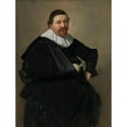 thumbnail image 2 of Frans Hals 15x18 Black Ornate Wood Framed Double Matted Museum Art Print Titled - Portrait of Lucas De Clercq (1635), 2 of 5