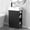 Black MDF, variant on LHSHID 18.6"Bathroom Vanity with Sink,Bathroom Vanity Cabinet with Two-tier Shelf,Left or Right Orientation,Natural