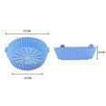thumbnail image 2 of Reusable Air Fryer Silicone Pot With Handle Heat-resistant Liner Basket Pan Padaa, 2 of 3