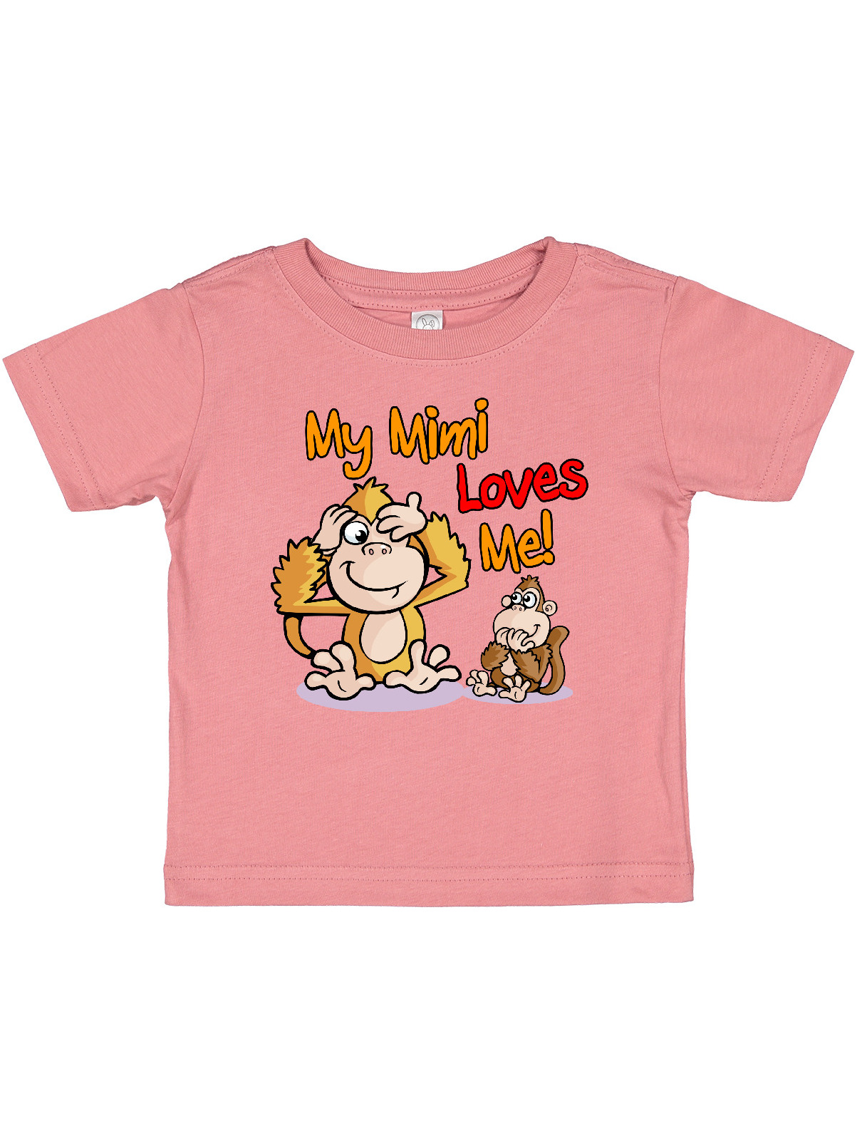 Inktastic My Mimi Loves Me Monkey Gift Baby Boy or Baby Girl T-Shirt