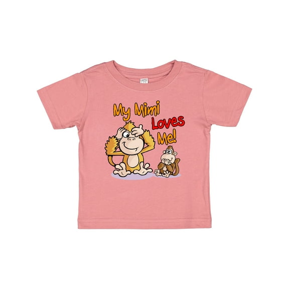Inktastic My Mimi Loves Me Monkey Boys or Girls Baby T-Shirt