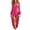 Hot Pink, variant on KICILVS Halloween Costumes for Women Adult Witch Dress Solid Color Long Bell Sleeve Ruffled High Low Hem Party Gown Orange