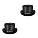 thumbnail image 3 of Cateissary Sombrero de copa elegante para disfraz de mago, boda victoriana, PU, Showman para niños Negro 30x14cm 2Conjunto, 3 of 6
