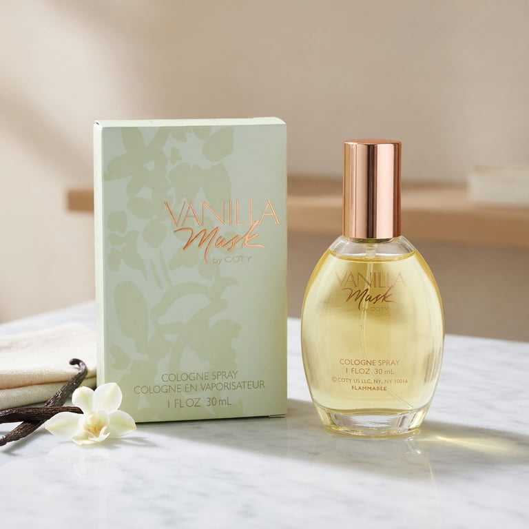 Coty, Vanilla Musk Cologne Spray, 1 oz, Oriental Vanilla fragrance