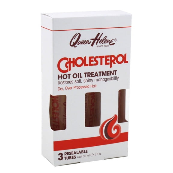 Queen Helene Cholesterol Hot Oil Treatment 3 Ct 1oz Tubes (Pack of 3)
