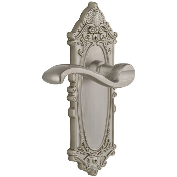 Grandeur Gvcprt_Sd_Na_Lh Grande Victorian Solid Brass Rose Left Handed Single Dummy Door