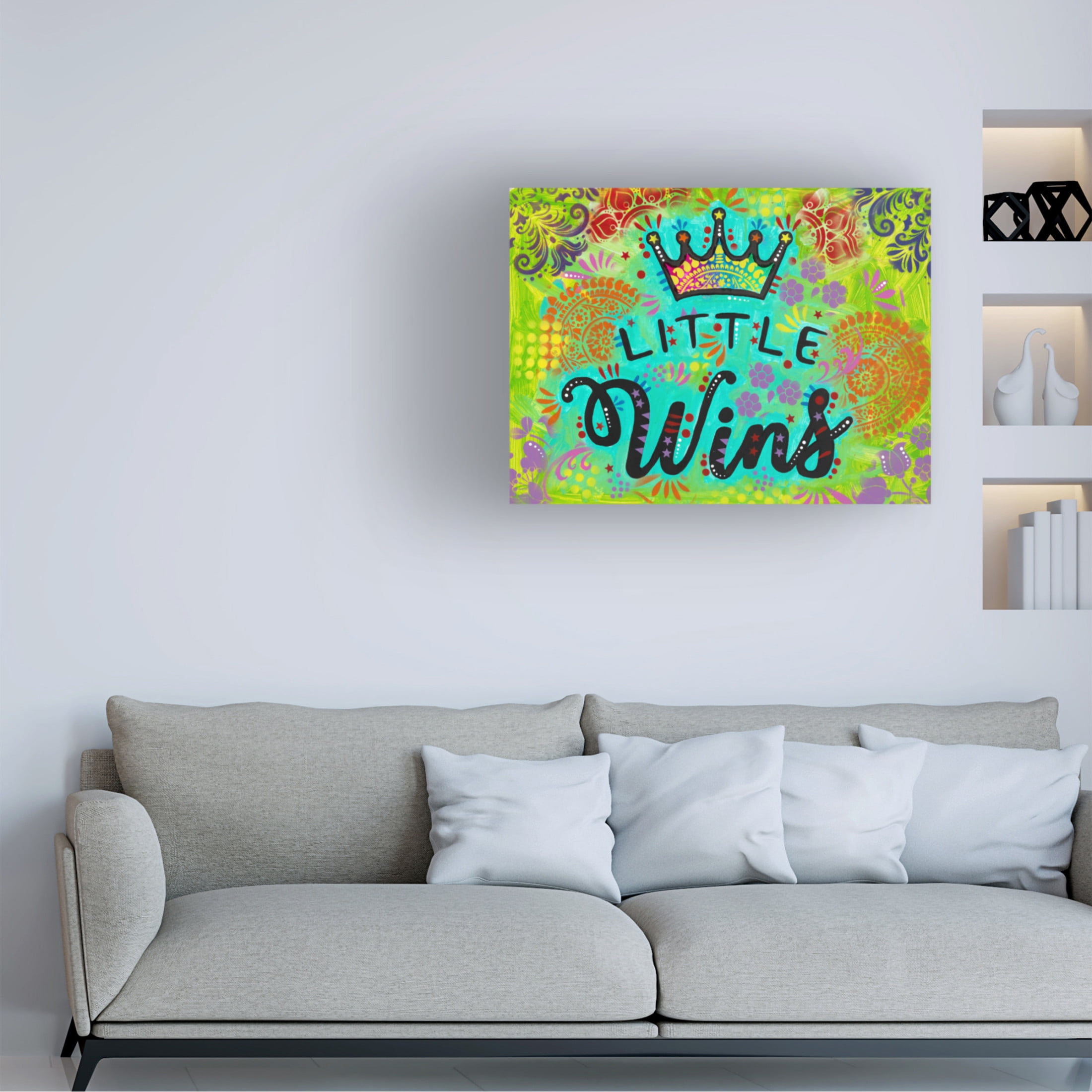 Canvas Wall Art - Dean Russo 'Little Wins' Wall Art for Living Room, Bedroom, or Office Décor by Trademark Fine Art - 19 x 14 Inches