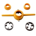 thumbnail image 3 of HONMEET 1Set Tap Wrench Set with Water Threading Die Plastic Screw Die Yellow for Home Use, 3 of 8