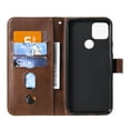 thumbnail image 3 of Case for Google Pixel 5 XL Zipper Pocket Wallet Leather Case Magnetic Closure Flip Cover - Brown, 3 of 5
