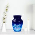 thumbnail image 6 of Owl Keepsake Memorial Urn For Ashes Adult Male And Female - White Cremation Urns For Adult Man And Women - 3 Inch Blue Mini Urns For Human Ashes For Mom And Dad, 6 of 7