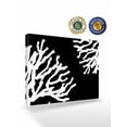 thumbnail image 2 of Coral Black Wall Art for Living Room,Canvas Picture Wall Decor for Bathroom Bedroom,Coastal White Ocean Marine Nautical Beach Painting Artwork for Office Kitchen Hallway Dining Room Decor 16"x20", 2 of 8