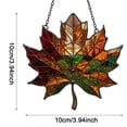 thumbnail image 2 of Clearance Under $2, 3 Pcs Maple Leaf Hanging Ornament, Stained-Glass Style Acrylic Suncatcher, Autumn Fall Window Wall Decor for Thanksgiving Home Decoration, 10*10*3cm(B*3), 2 of 5