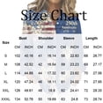 thumbnail image 3 of Domzest Womens 250th Anniversary Usa Shirt Patriotic Long Sleeve V Neck Butoon Down Shirt 4th Of July American Flag Elements Tshirts Navy XL, 3 of 5