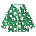 thumbnail image 4 of SELONE Little Boys Hooded Jackets with Pockets Hooded Lightweight Zipper Long Sleeve Fall Winter Outfit Green 10 Years, 4 of 5